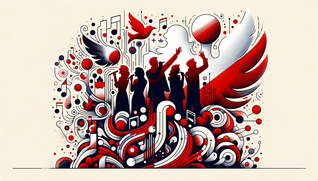 DALL·E-2023-11-14-20.25.40-An-abstract-representation-of-a-patriotic-concert-featuring-the-contours-of-a-family-singing-together.-The-composition-should-be-filled-with-elements